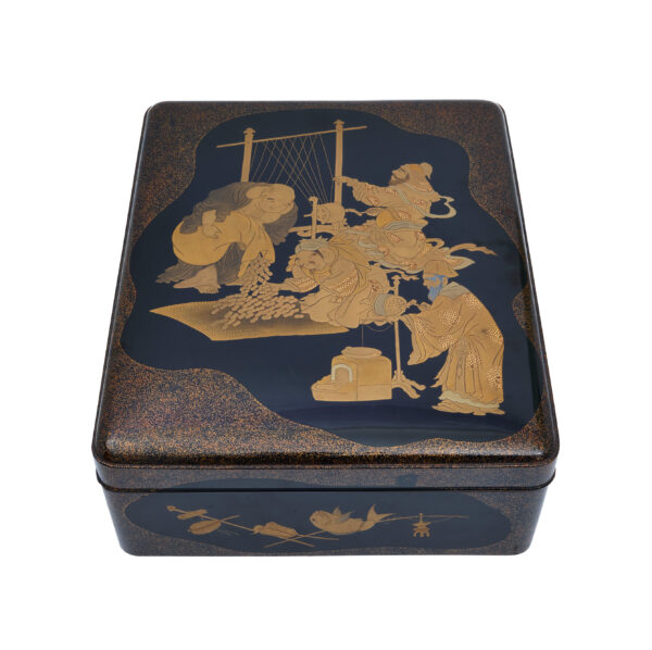 Japanese wooden lacquer box-Shichifukujin Zu<br>(Bunko-16) - Image 3