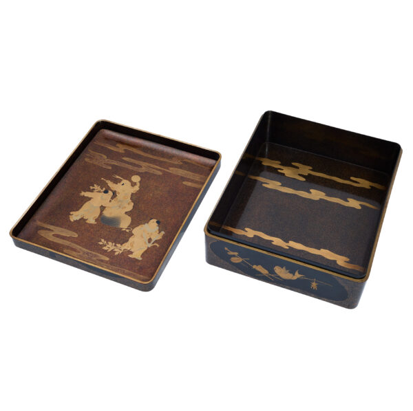 Japanese wooden lacquer box-Shichifukujin Zu<br>(Bunko-16) - Image 5