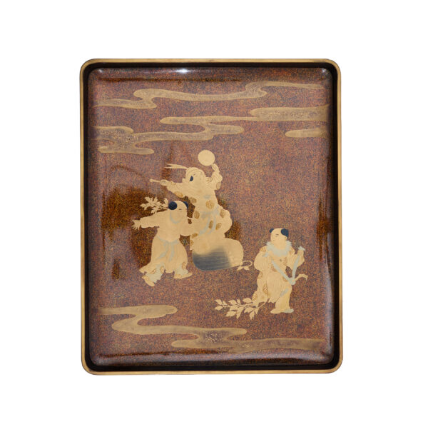 Japanese wooden lacquer box-Shichifukujin Zu<br>(Bunko-16) - Image 6