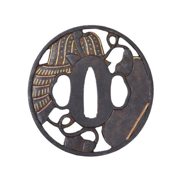 Antique Tsuba for Samurai Sword (T-786) - Image 4