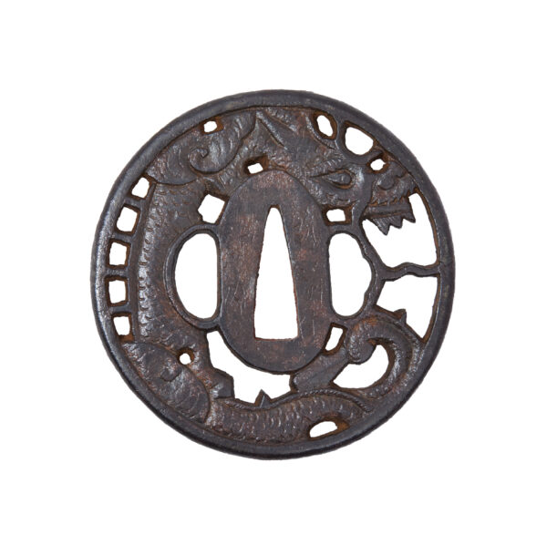 Antique Tsuba for Samurai Sword (T-792) - Image 3