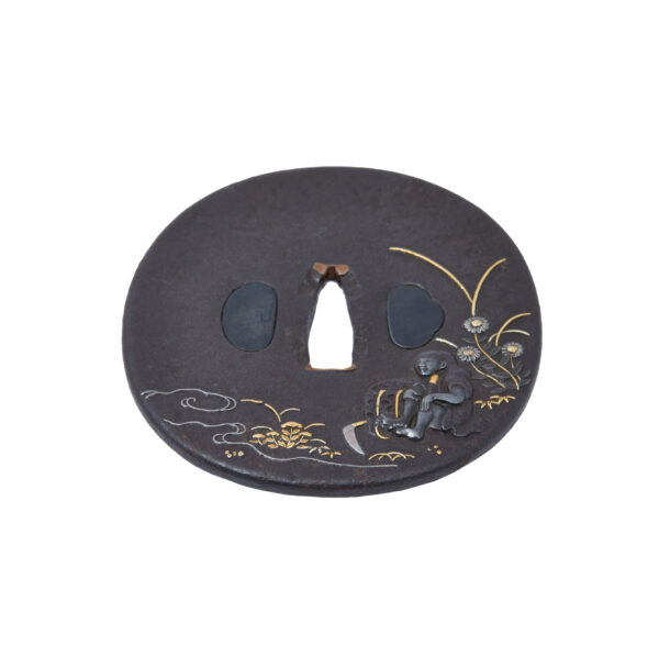 Antique Tsuba for Samurai Sword (T-789) - Image 5