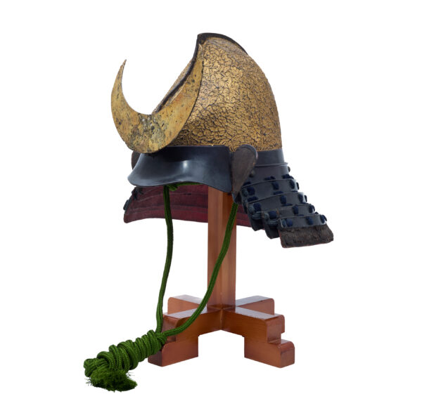 Antique Samurai Helmet <br>Mid Edo Period Tetsukin Tatakinuri Momo-nari Kabuto with <span style="color: #ff0000;"><strong>Kicho</strong></span> Shiryo Certificate</span></strong> (KT-53) - Image 2