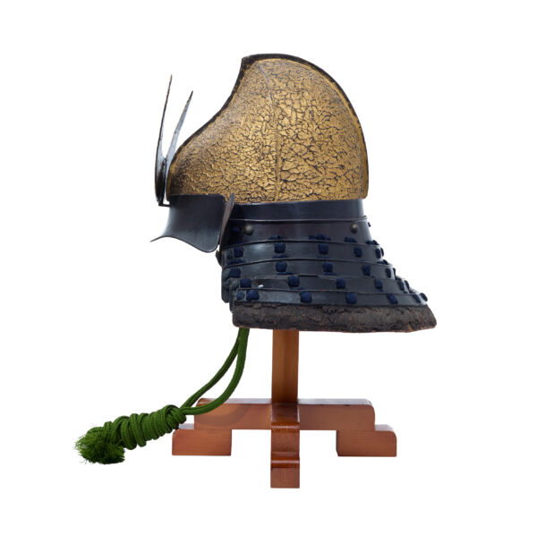 Antique Samurai Helmet <br>Mid Edo Period Tetsukin Tatakinuri Momo-nari Kabuto with <span style="color: #ff0000;"><strong>Kicho</strong></span> Shiryo Certificate</span></strong> (KT-53) - Image 3