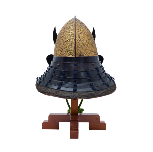 Antique Samurai Helmet <br>Mid Edo Period Tetsukin Tatakinuri Momo-nari Kabuto with <span style="color: #ff0000;"><strong>Kicho</strong></span> Shiryo Certificate</span></strong> (KT-53) - Image 4
