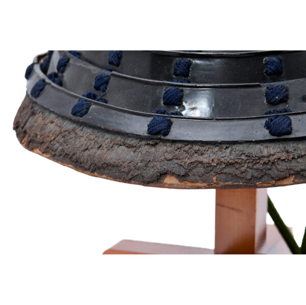 Antique Samurai Helmet <br>Mid Edo Period Tetsukin Tatakinuri Momo-nari Kabuto with <span style="color: #ff0000;"><strong>Kicho</strong></span> Shiryo Certificate</span></strong> (KT-53) - Image 15