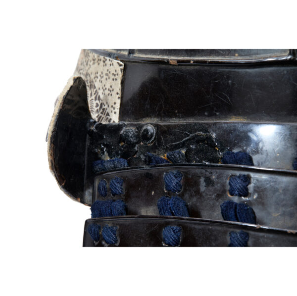 Antique Samurai Helmet <br>Early Edo Period <br>Tetsu Kuro Urushi Kabuto <br><span style="color: #ff0000;"><strong>Tokubetsu Kicho</strong></span> Shiryo Certificate</span> (KT-54) - Image 12