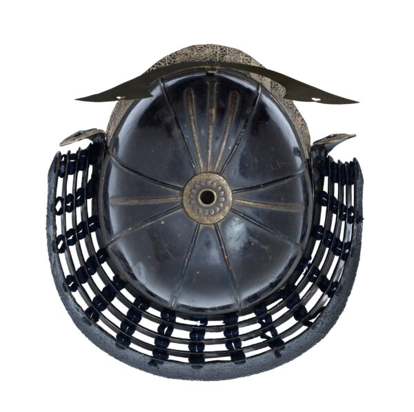 Antique Samurai Helmet <br>Early Edo Period <br>Tetsu Kuro Urushi Kabuto <br><span style="color: #ff0000;"><strong>Tokubetsu Kicho</strong></span> Shiryo Certificate</span> (KT-54) - Image 14