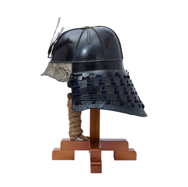 Antique Samurai Helmet <br>Early Edo Period <br>Tetsu Kuro Urushi Kabuto <br><span style="color: #ff0000;"><strong>Tokubetsu Kicho</strong></span> Shiryo Certificate</span> (KT-54) - Image 3