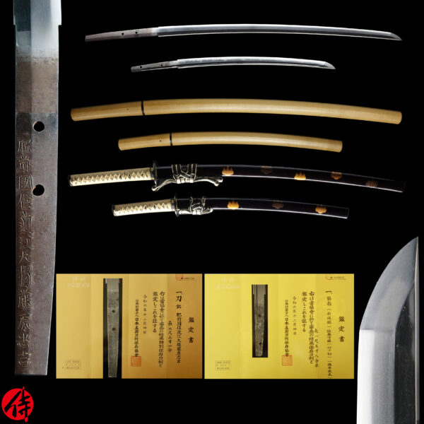 Antique Japanese Sword Daisho signed by 4th-gen Tadayoshi and Toshinaga NBTHK<span style="color: #ff0000;"> <strong>Tokubetsu Hozon </strong></span>Certificate ＆ <span style="color: #ff0000;">Hozon</span> Certificate