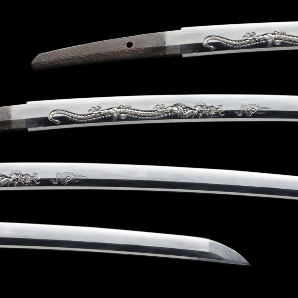 Antique Japanese Sword Wakizashi signed by Tadatsuna <br> NTHK Kanteisho Certificate - Image 2