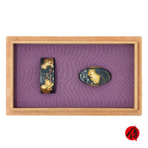Antique Fuchi Kashira for Samurai Sword (F-52)