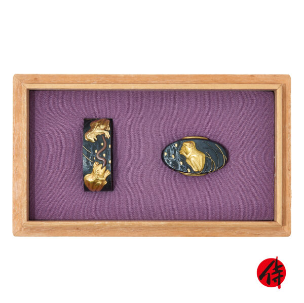 Antique Fuchi Kashira for Samurai Sword (F-52)
