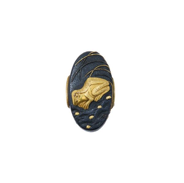 Antique Fuchi Kashira for Samurai Sword (F-52) - Image 2