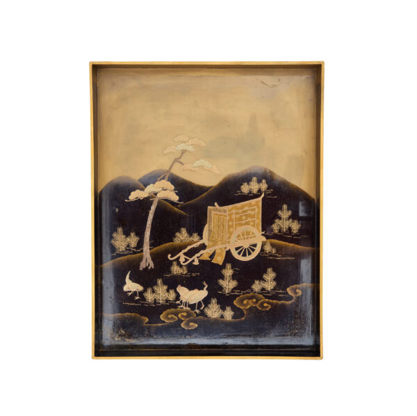 Japanese wooden lacquer box- Tsuki ni Gan Zu<br>(Bunko-17) - Image 6