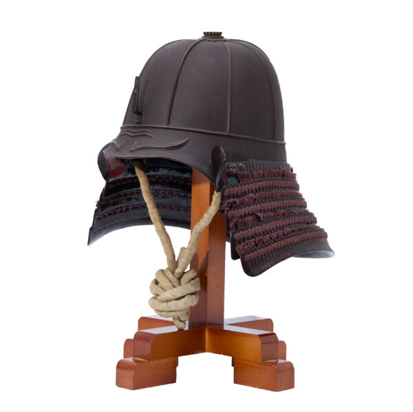 Antique Samurai Helmet <br>Early Edo Period Hachi Ken Suji Kabuto with <span style="color: #ff0000;"><strong>Tokubetsu Kicho</strong></span> Shiryo Certificate</span></strong> (KT-63) - Image 2
