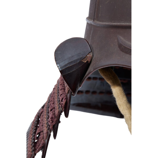 Antique Samurai Helmet <br>Early Edo Period Hachi Ken Suji Kabuto with <span style="color: #ff0000;"><strong>Tokubetsu Kicho</strong></span> Shiryo Certificate</span></strong> (KT-63) - Image 10