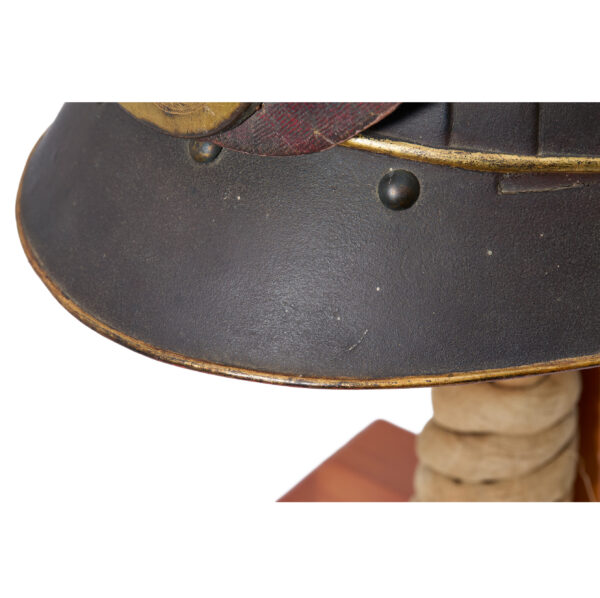 Antique Samurai Helmet <br>Mid Edo Period Sanjuni Ken Suji Kabuto with <span style="color: #ff0000;"><strong>Tokubetsu Kicho</strong></span> Shiryo Certificate</span></strong> (KT-57) - Image 8
