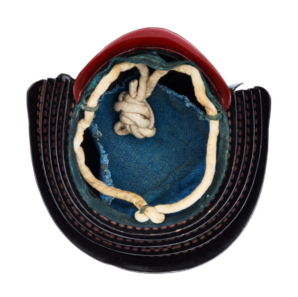 Antique Samurai Helmet <br>Early Edo Period Hachi Ken Suji Kabuto with <span style="color: #ff0000;"><strong>Tokubetsu Kicho</strong></span> Shiryo Certificate</span></strong> (KT-63) - Image 9