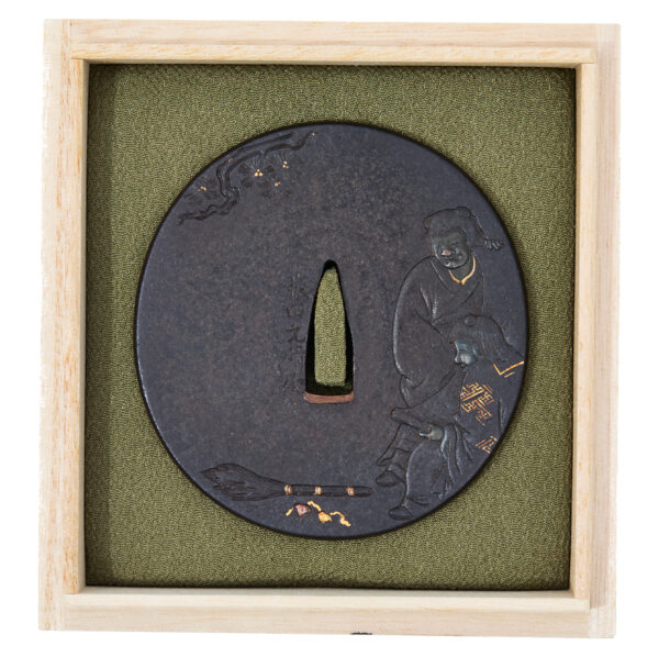 Antique Tsuba for Samurai Sword with NBTHK <strong><span style="color: #ff0000;">Hozon</span></strong> Certificate (T-799) - Image 3