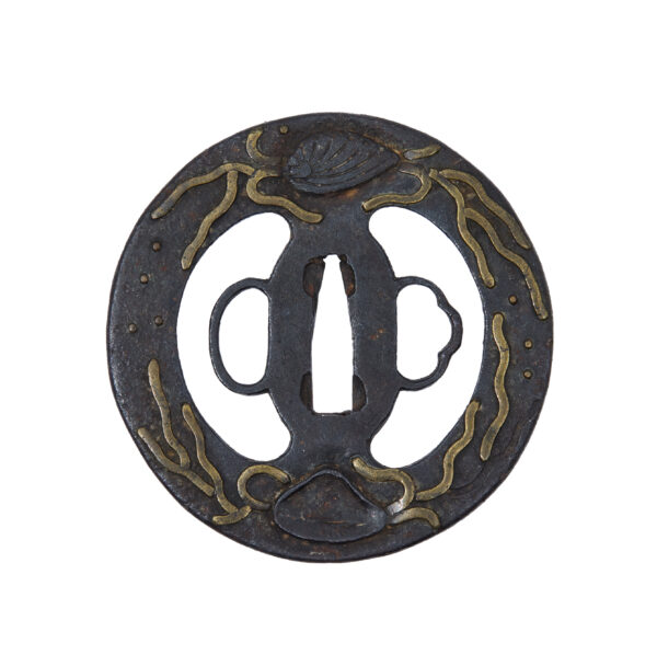 Antique Tsuba for Samurai Sword with NBTHK <strong><span style="color: #ff0000;">Hozon</span></strong> Certificate (T-801) - Image 4