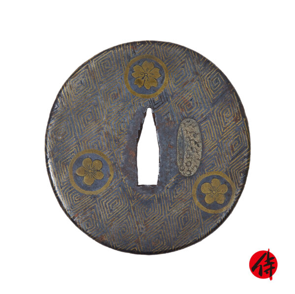 Antique Tsuba for Samurai Sword with NBTHK <strong><span style="color: #ff0000;">Hozon</span></strong> Certificate (T-803)