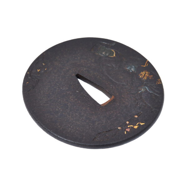 Antique Tsuba for Samurai Sword with NBTHK <strong><span style="color: #ff0000;">Hozon</span></strong> Certificate (T-799) - Image 5