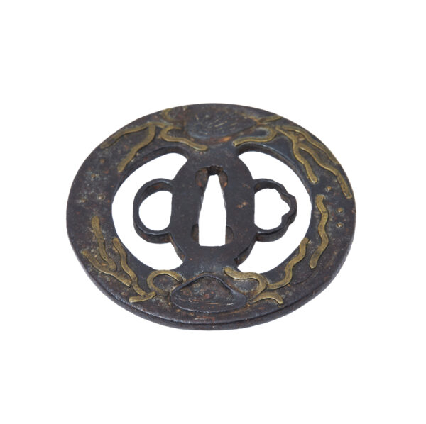 Antique Tsuba for Samurai Sword with NBTHK <strong><span style="color: #ff0000;">Hozon</span></strong> Certificate (T-801) - Image 6
