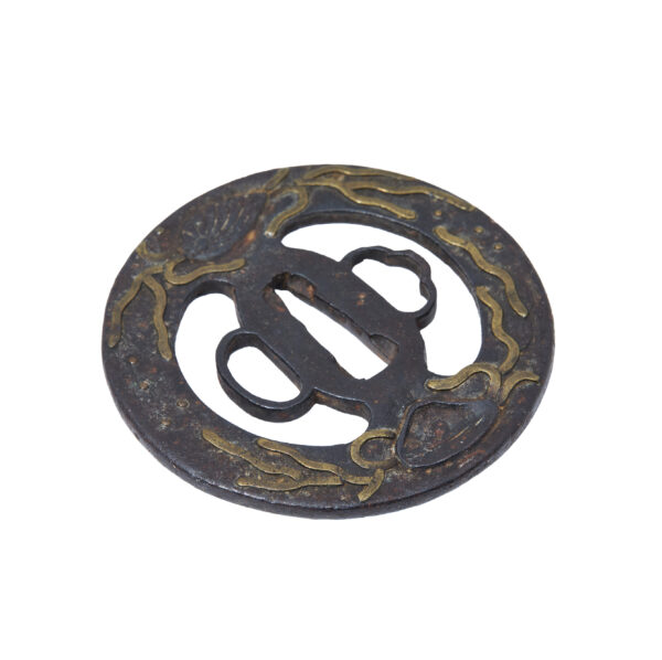 Antique Tsuba for Samurai Sword with NBTHK <strong><span style="color: #ff0000;">Hozon</span></strong> Certificate (T-801) - Image 7