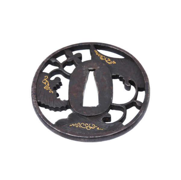 Antique Tsuba for Samurai Sword (T-802) - Image 4