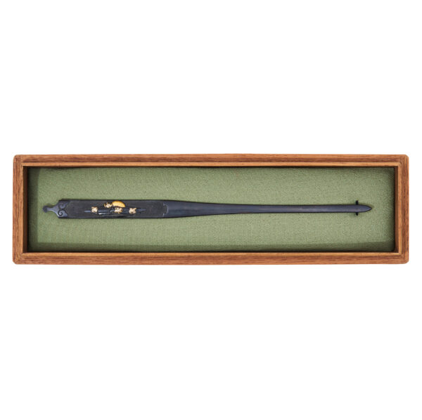 Antique Kougai for Samurai Sword with NBTHK <strong><span style="color: #ff0000;">Hozon</span></strong> Certificate (K-74) - Image 3