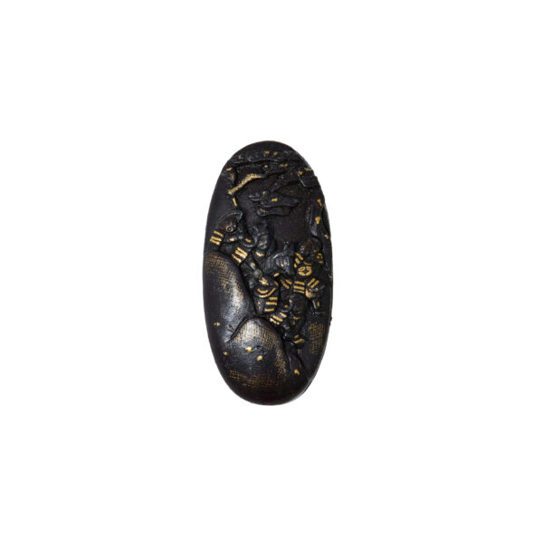 Antique Fuchi Kashira and Menuki for Samurai Sword (FM-01) - Image 4