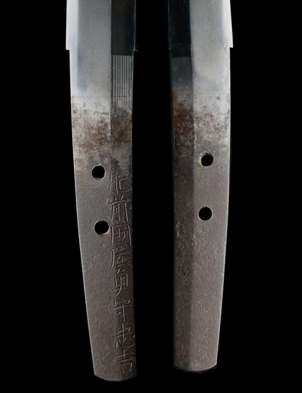 Antique Japanese Sword Wakizashi Signed by Mutsu no Kami Tadayoshi <br>NBTHK <span style="color: #ff0000;"><strong>Tokubetsu Hozon</strong> </span>Certificate - Image 9