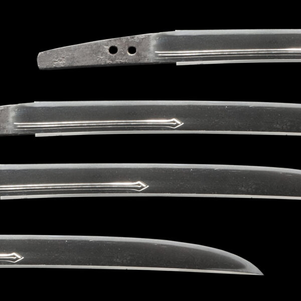 Antique Japanese Sword Tanto Attributed to Tsukushi Nobukuni<br>NBTHK <span style="color: #ff0000;">Hozon </span>Certificate - Image 2