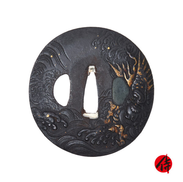 Antique Tsuba for Samurai Sword with NBTHK Kichou Certificate (T-812)