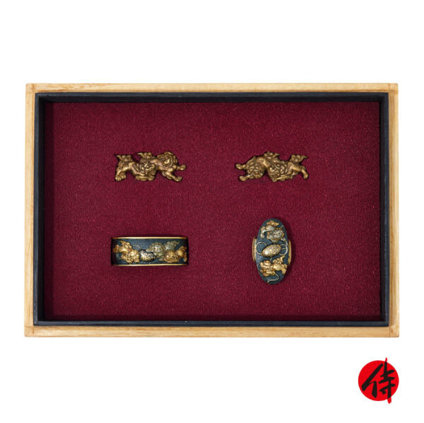 Antique Fuchi Kashira and Menuki for Samurai Sword (FM-02)