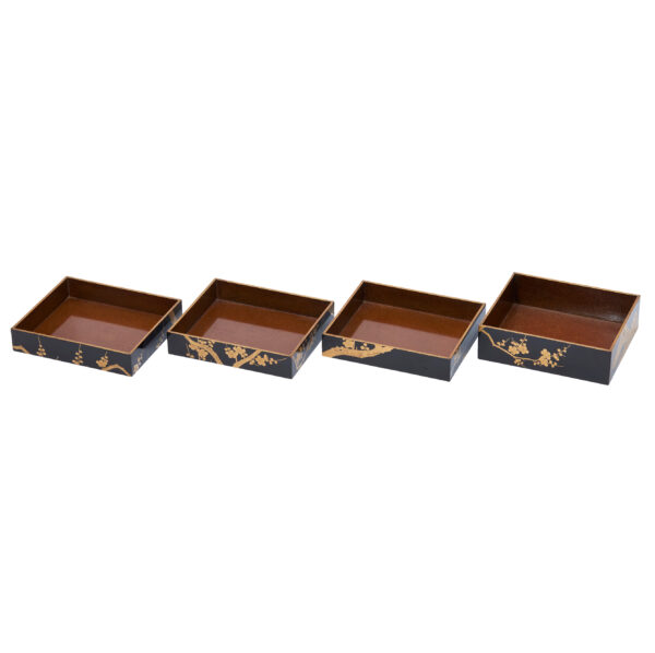 Antique Japanese Lacquer Box<br> (Bento-09) - Image 12