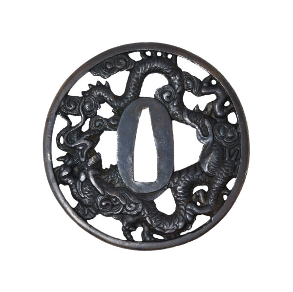 Antique Tsuba for Samurai Sword (T-820) - Image 3