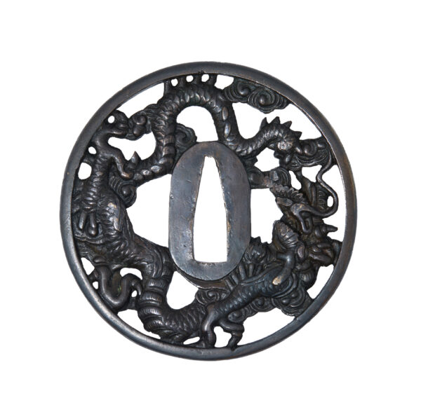 Antique Tsuba for Samurai Sword (T-820) - Image 4