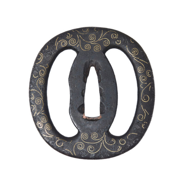 Antique Tsuba for Samurai Sword with NBTHK <strong><span style="color: #ff0000;">Hozon</span></strong> Certificate (T-821) - Image 5
