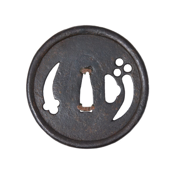 Antique Tsuba for Samurai Sword (T-823) - Image 3