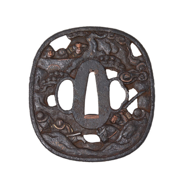 Antique Tsuba for Samurai Sword (T-824) - Image 4