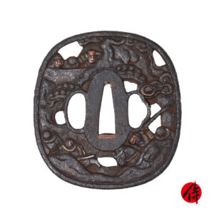 Antique Tsuba for Samurai Sword (T-824)
