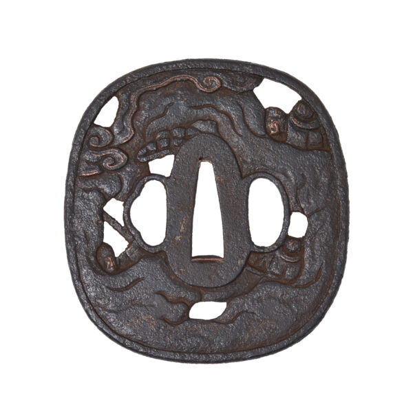 Antique Tsuba for Samurai Sword (T-824) - Image 3