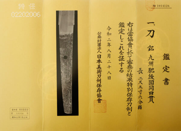 Antique Japanese Sword Katana Signed by Dotanuki<br>NBTHK<span style="color: #ff0000;"><strong> Tokubetsu Hozon</strong> </span>Certificate - Image 22