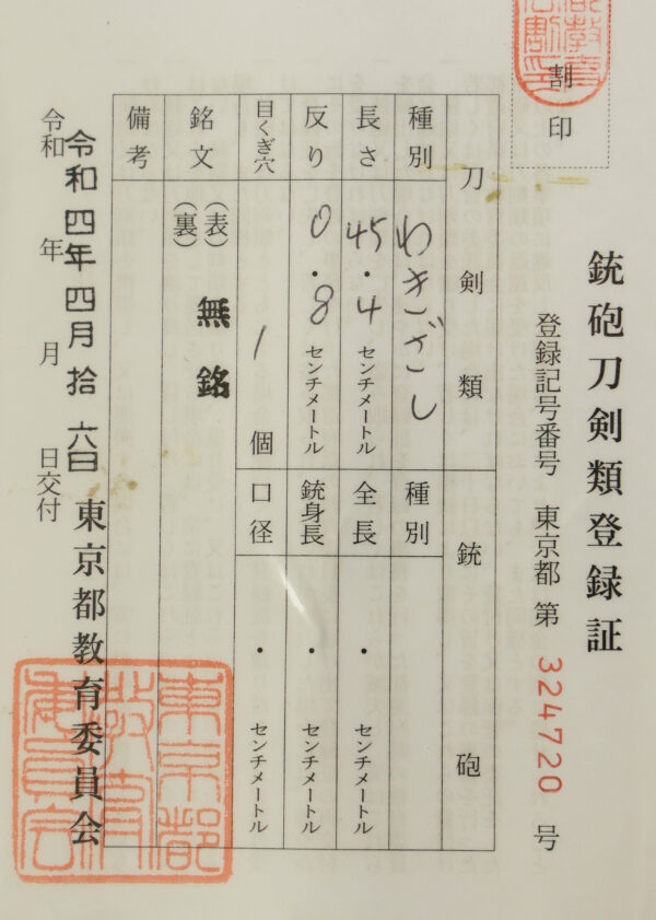 Antique Japanese Sword Wakizashi Attributed to Den Aoe<br>NBTHK <span style="color: #ff0000;"><strong> Tokubetsu Hozon</strong> </span>Certificate - Image 22