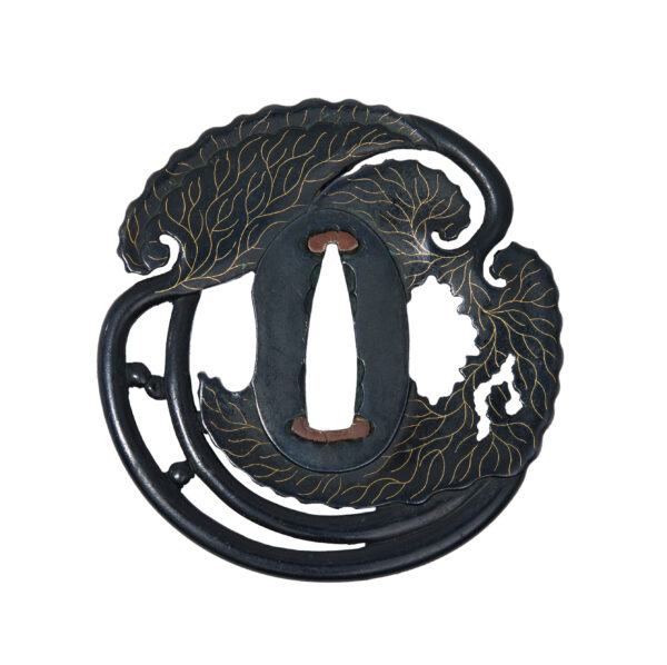 Antique Tsuba for Samurai Sword with NBTHK <strong><span style="color: #ff0000;">Hozon</span></strong> Certificate (T-827) - Image 4