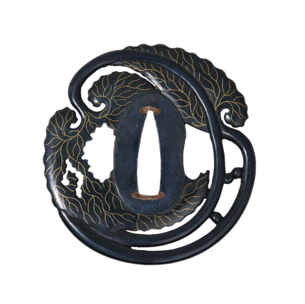 Antique Tsuba for Samurai Sword with NBTHK <strong><span style="color: #ff0000;">Hozon</span></strong> Certificate (T-827) - Image 5