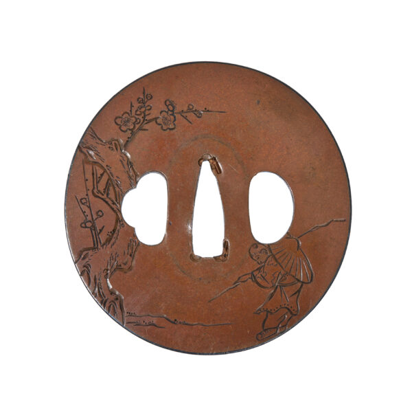 Antique Tsuba for Samurai Sword with NBTHK <strong><span style="color: #ff0000;">Hozon</span></strong> Certificate (T-828) - Image 5