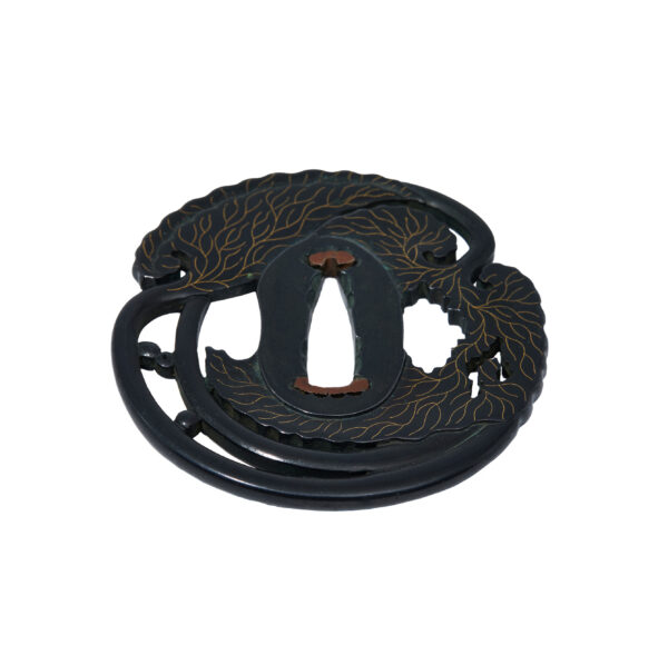 Antique Tsuba for Samurai Sword with NBTHK <strong><span style="color: #ff0000;">Hozon</span></strong> Certificate (T-827) - Image 6